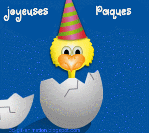 Gif animé joyeuses Pâques oeuf